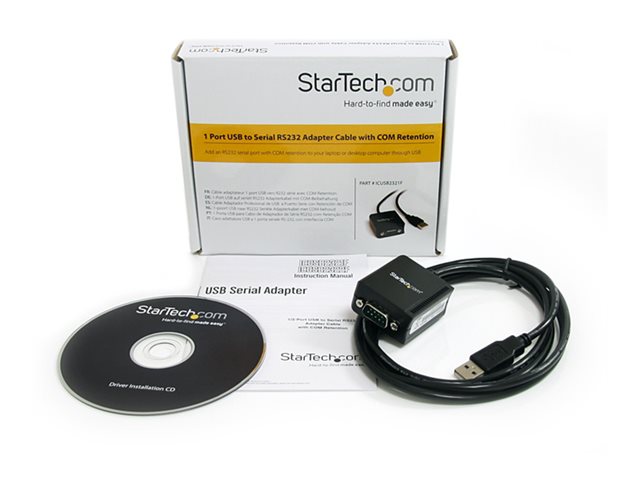 CABLE USB TIPO A A DB9 STARTECH 1.8M/ MACHO-MACHO/ NEGRO