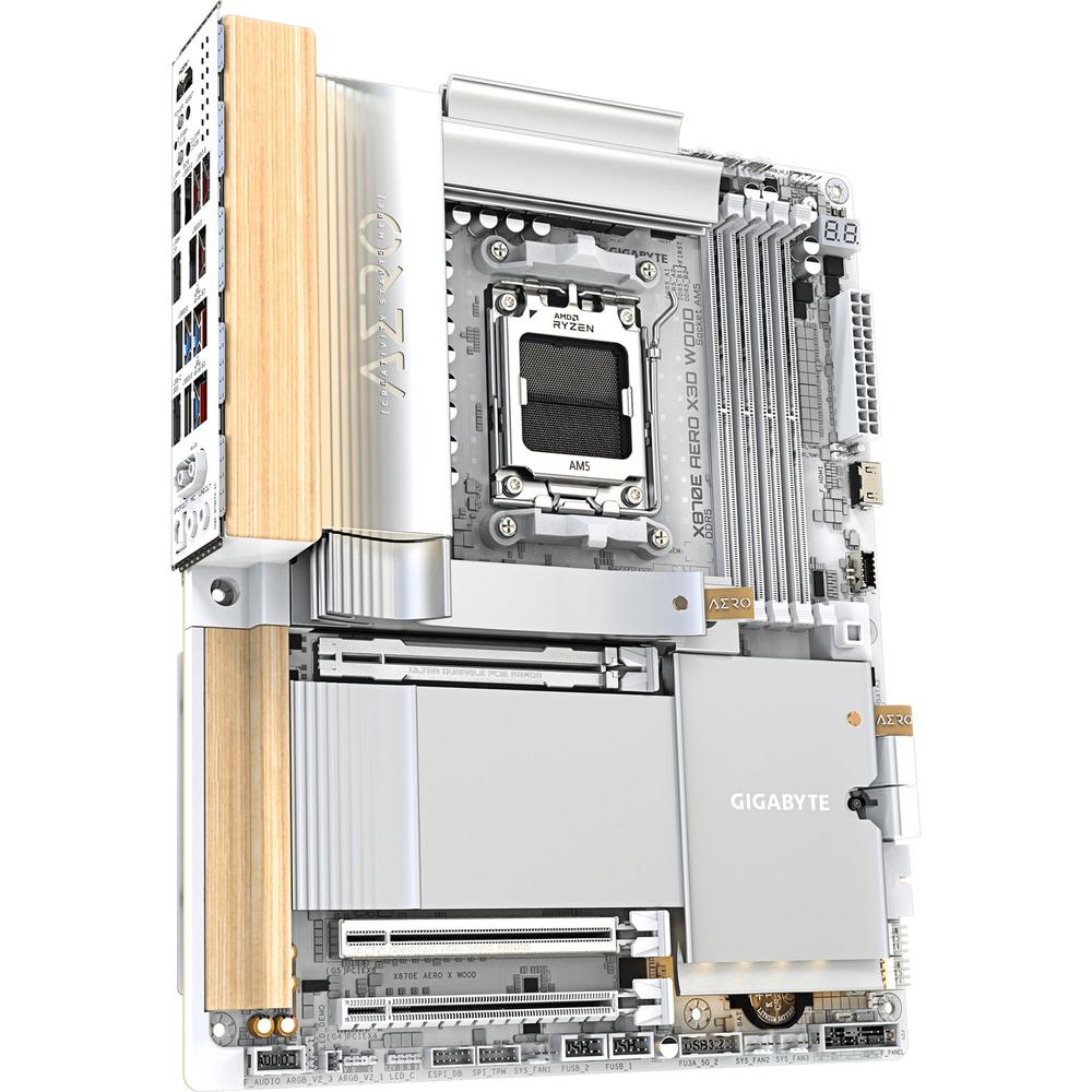 PLACA BASE GIGABYTE GIGABYTE X870E AERO X WOOD AM5 ATX/ 4X DRR5/ 4X SATA3