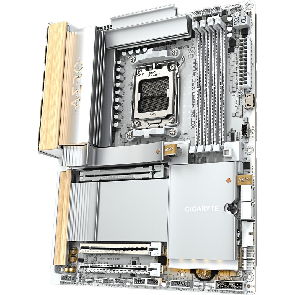 PLACA BASE GIGABYTE GIGABYTE X870E AERO X WOOD AM5 ATX/ 4X DRR5/ 4X SATA3