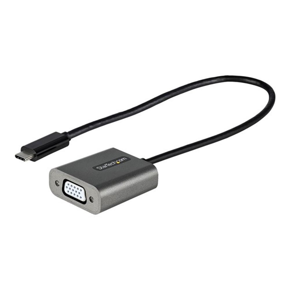 ADAPTADOR USB TIPO C A VGA STARTECH 0.3M/ MACHO-HEMBRA/ NEGRO