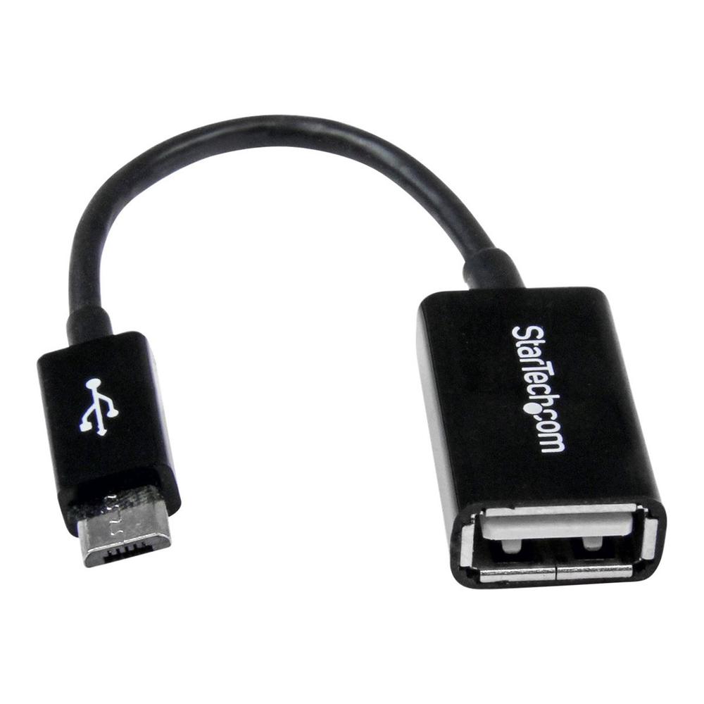 CABLE MICRO USB TIPO B A USB TIPO A STARTECH MACHO-HEMBRA/ NEGRO