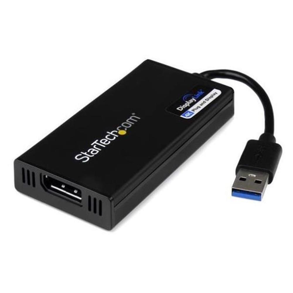 ADAPTADOR USB 3.0 A DISPLAYPORT STARTECH MACHO-HEMBRA/ NEGRO