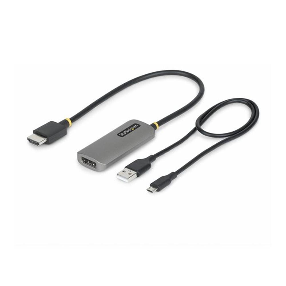 ADAPTADOR HDMI A DISPLAYPORT STARTECH 0.3M/ MACHO-HEMBRA/ GRIS
