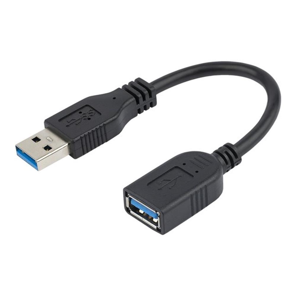 CABLE USB 3.0 STARTECH 0.15M/ MACHO-HEMBRA/ NEGRO