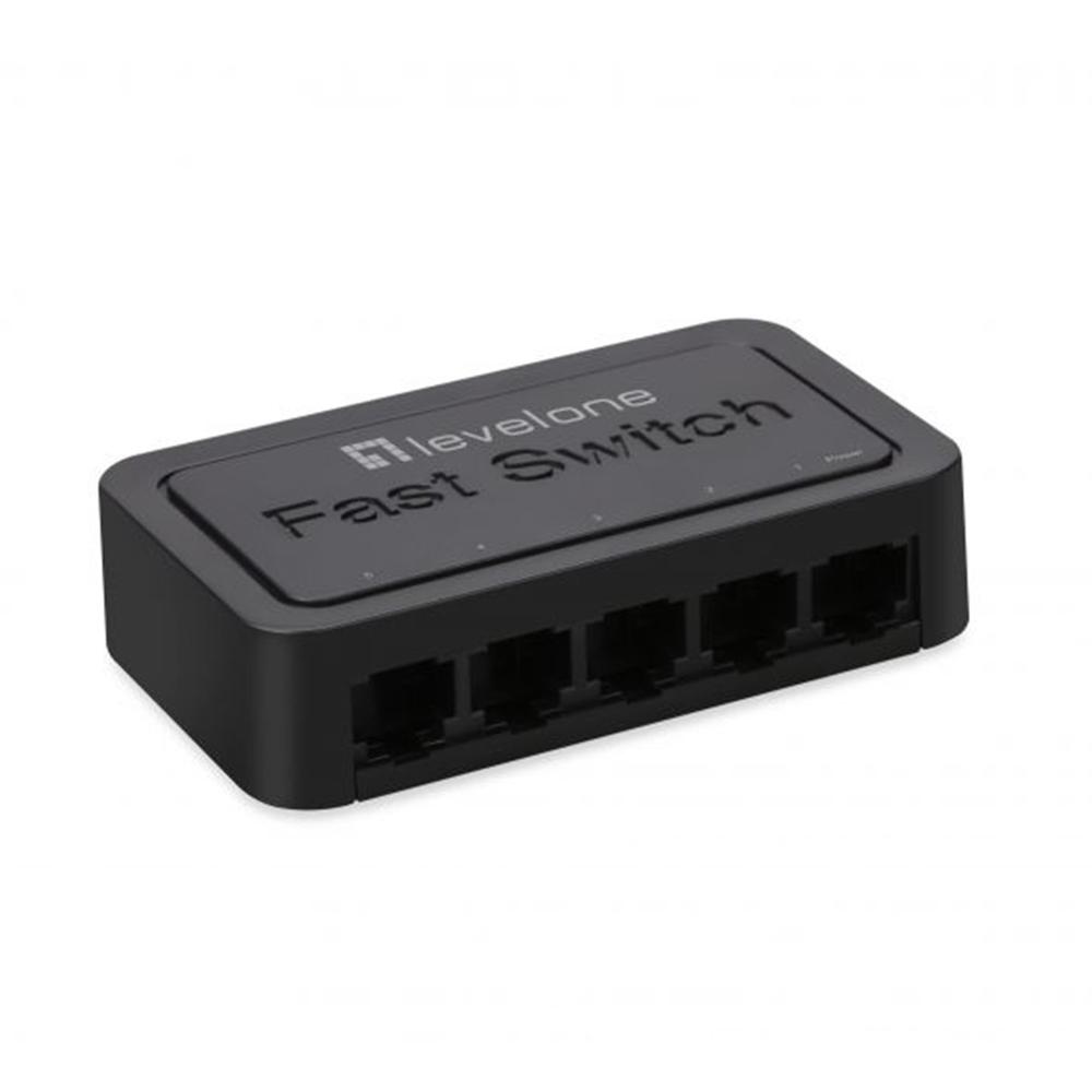 SWITCH SOBREMESA LEVEL ONE 5 PUERTOS FAST ETHERNET 10/100