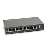 SWITCH LEVEL ONE 8 PUERTOS 10/100/1000 POE 120W NO GESTION