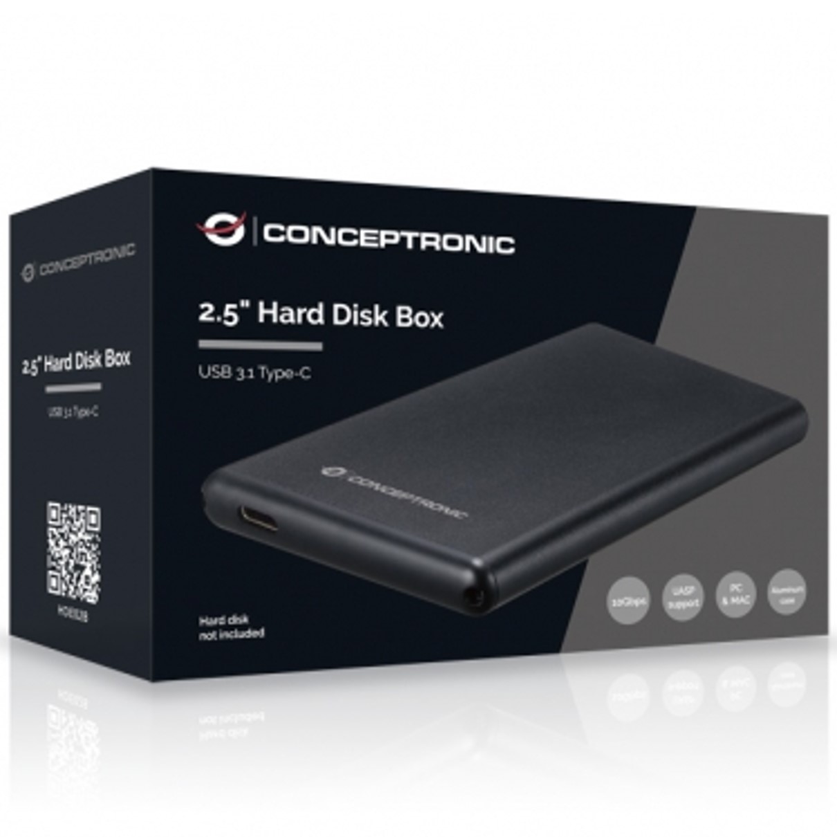 CARCASA CONCEPTRONIC PARA DISCO DURO 2.5" USB TIPO C 3.1 GEN 2