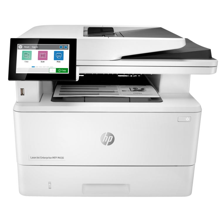 HP LaserJet Enterprise M430f Multifunction Blanco y negro Impresora, Solo Ethernet; Fotocopiadora, escáner
