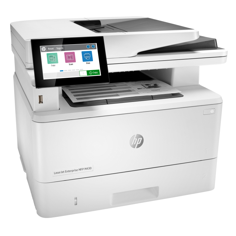 HP LaserJet Enterprise M430f Multifunction Blanco y negro Impresora, Solo Ethernet; Fotocopiadora, escáner