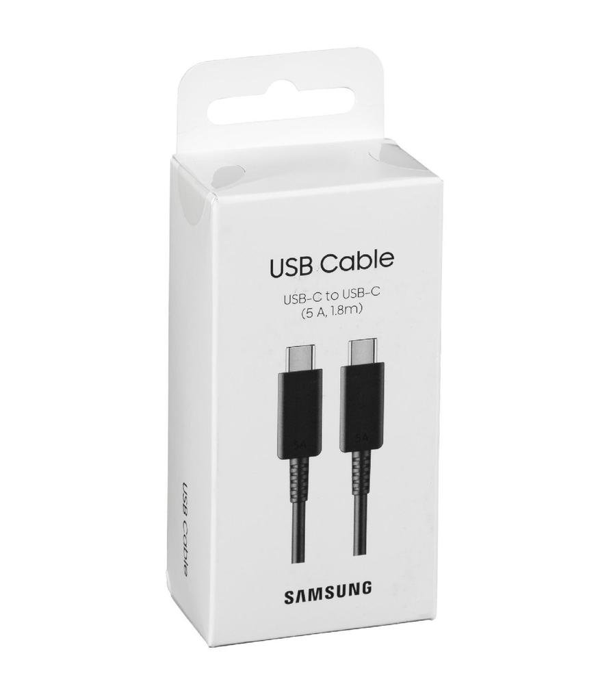 CABLE USB TIPO C SAMSUNG 1.8M/ MACHO-MACHO/ NEGRO