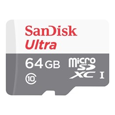TARJETA MEMORIA MICRO SECURE DIGITAL SD HC + ADAPTADOR SANDISK / 64GB / CLASE 10 / SDHC 100MB/S