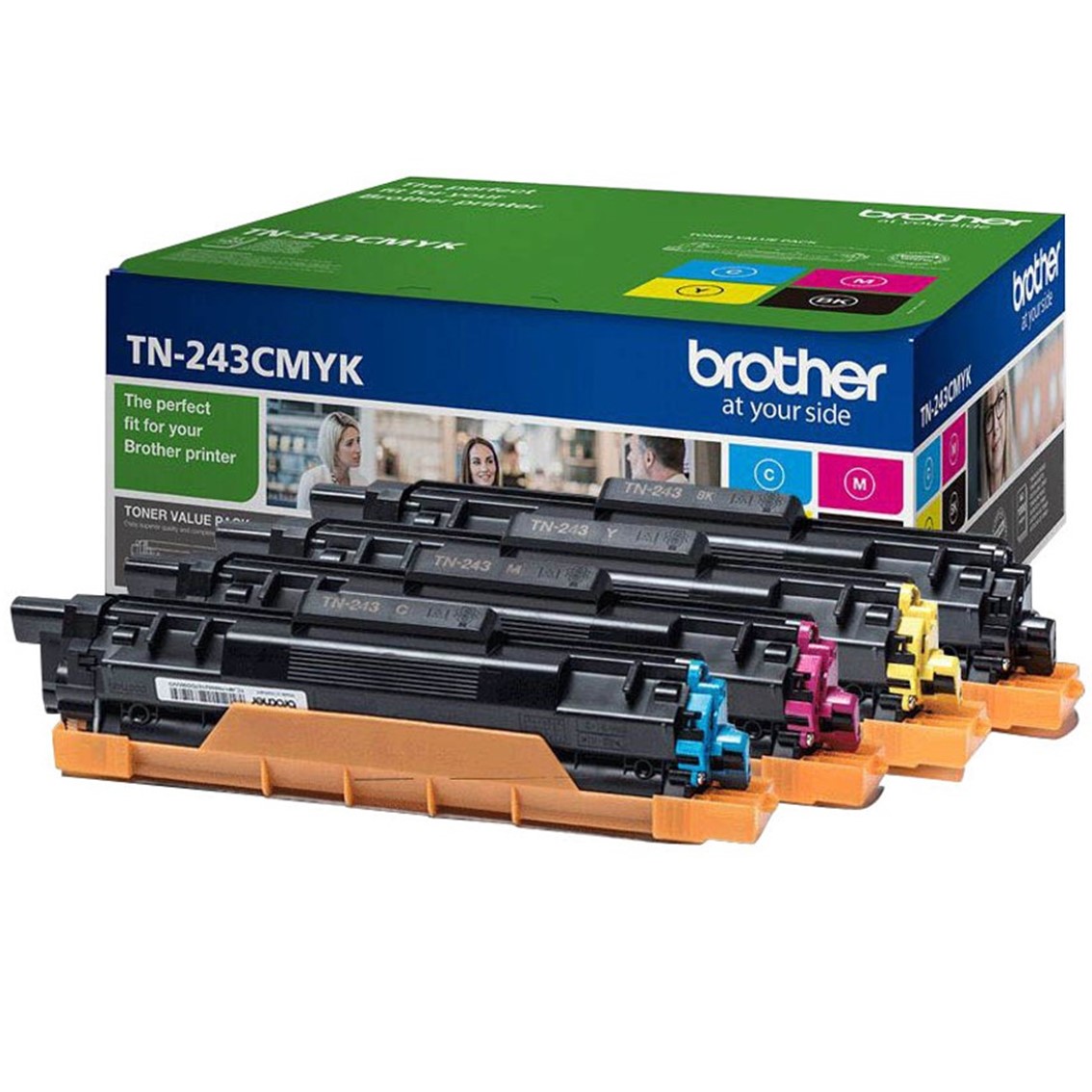 TONER BROTHER TN243CMYK NEGRO/CIÁN/MAGENTA/AMARILLO 1000 PÁGINAS