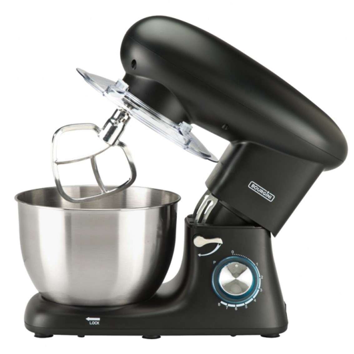 AMASADORA BOURGINI KITCHEN CHEF PLUS 5.52L NEGRA