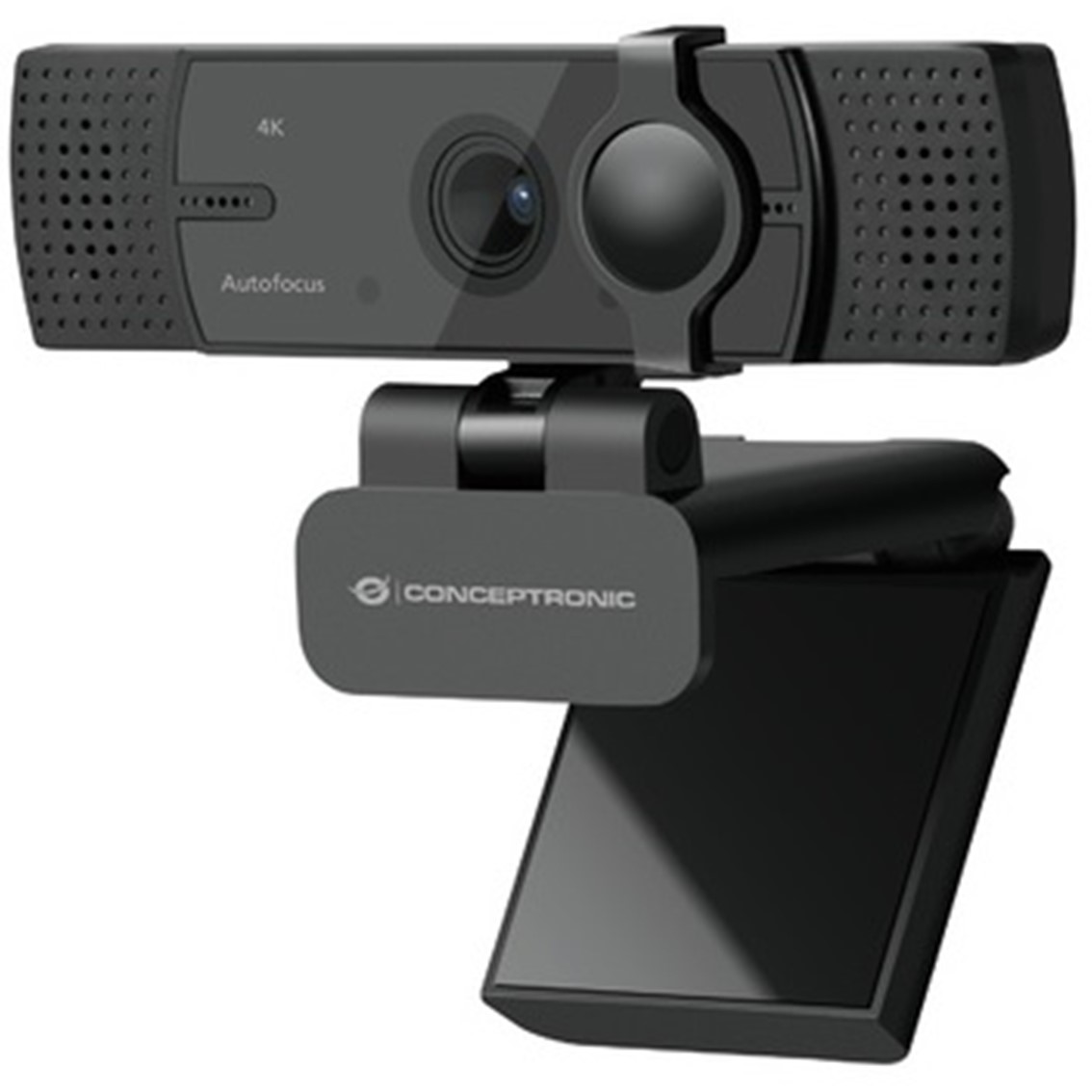 WEBCAM 4K CONCEPTRONIC AMDIS07B 8.3MP/ 4K ULTRA HD / USB / ANGULO VISION 80º / ENFOQUE AUTOMATICO / DOBLE MICROFONO INTEGRADO
