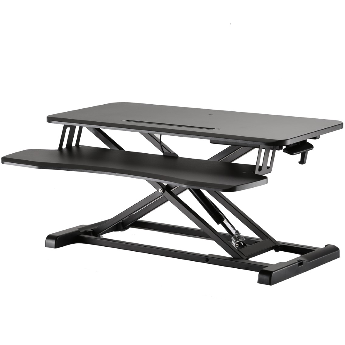 STAND DE ESCRITORIO EWENT EW1545 AJUSTABLE EN ALTURA Y CON BANDEJA PARA TECLADO