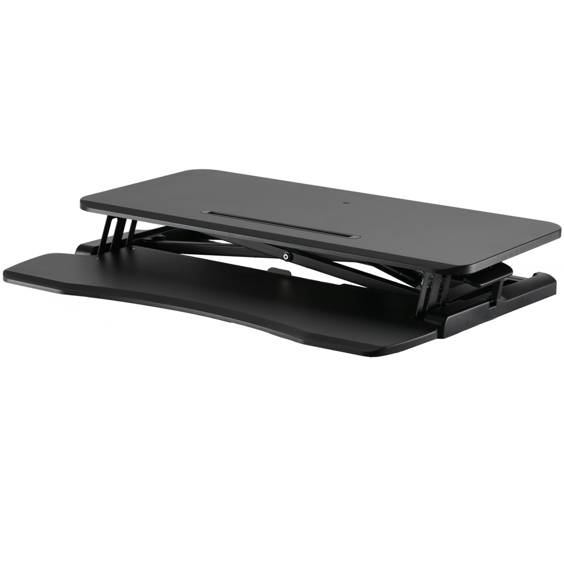 STAND DE ESCRITORIO EWENT EW1545 AJUSTABLE EN ALTURA Y CON BANDEJA PARA TECLADO