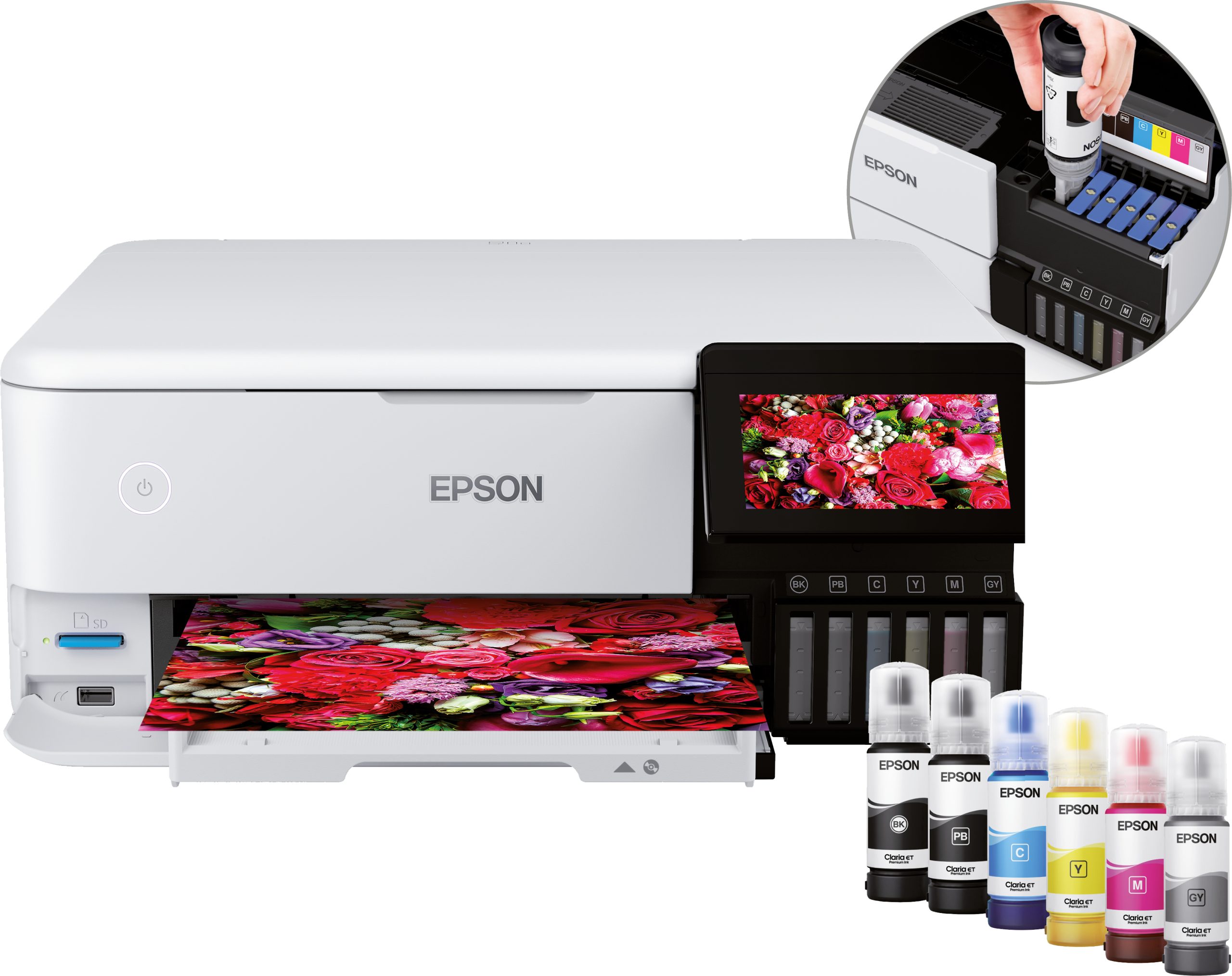 Multifunción Inyección Epson Ecotank Et-8500 Color Wifi Duplex