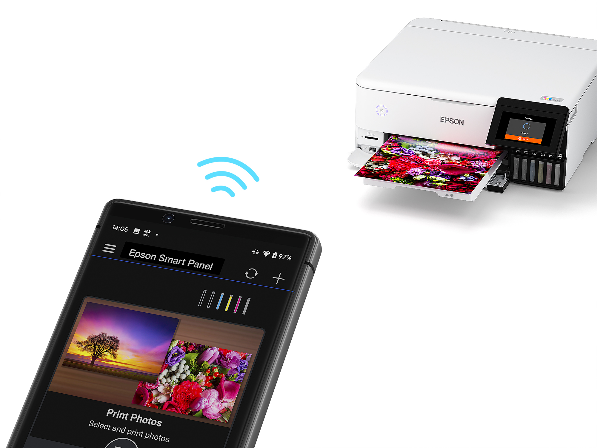 Multifunción Inyección Epson Ecotank Et-8500 Color Wifi Duplex