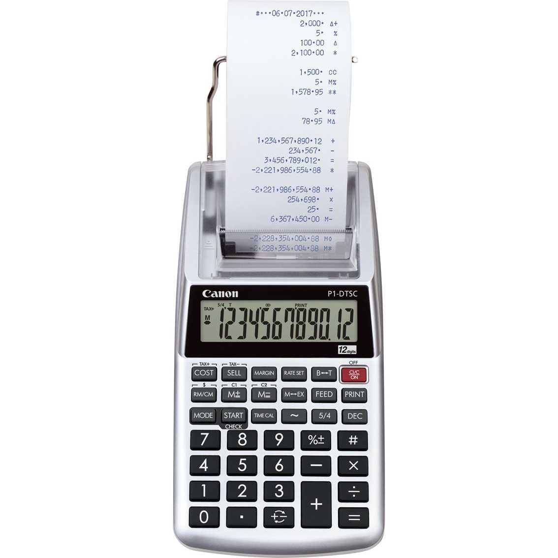 CALCULADORA CANON IMPRESION PORTATIL P1-DTSC II HWB 12 DIGITOS