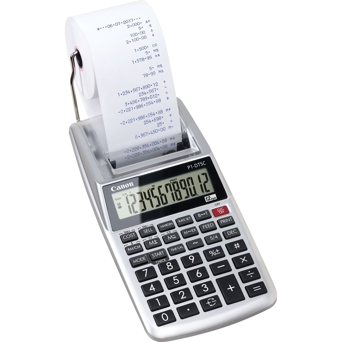 CALCULADORA CANON IMPRESION PORTATIL P1-DTSC II HWB 12 DIGITOS