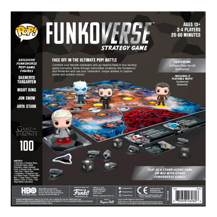 JUEGO DE MESA FUNKOVERSE JURASSIC PARK EDICION 100 VERSION INGLES