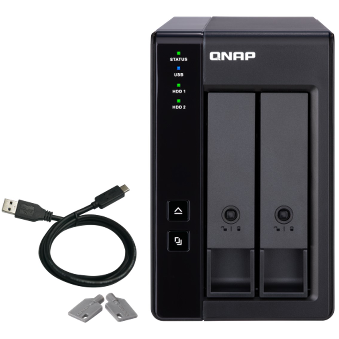 CAJA DE EXPANSION DE RAID QNAP TR-002 USB 3.2 GEN 2 2 BAHIAS
