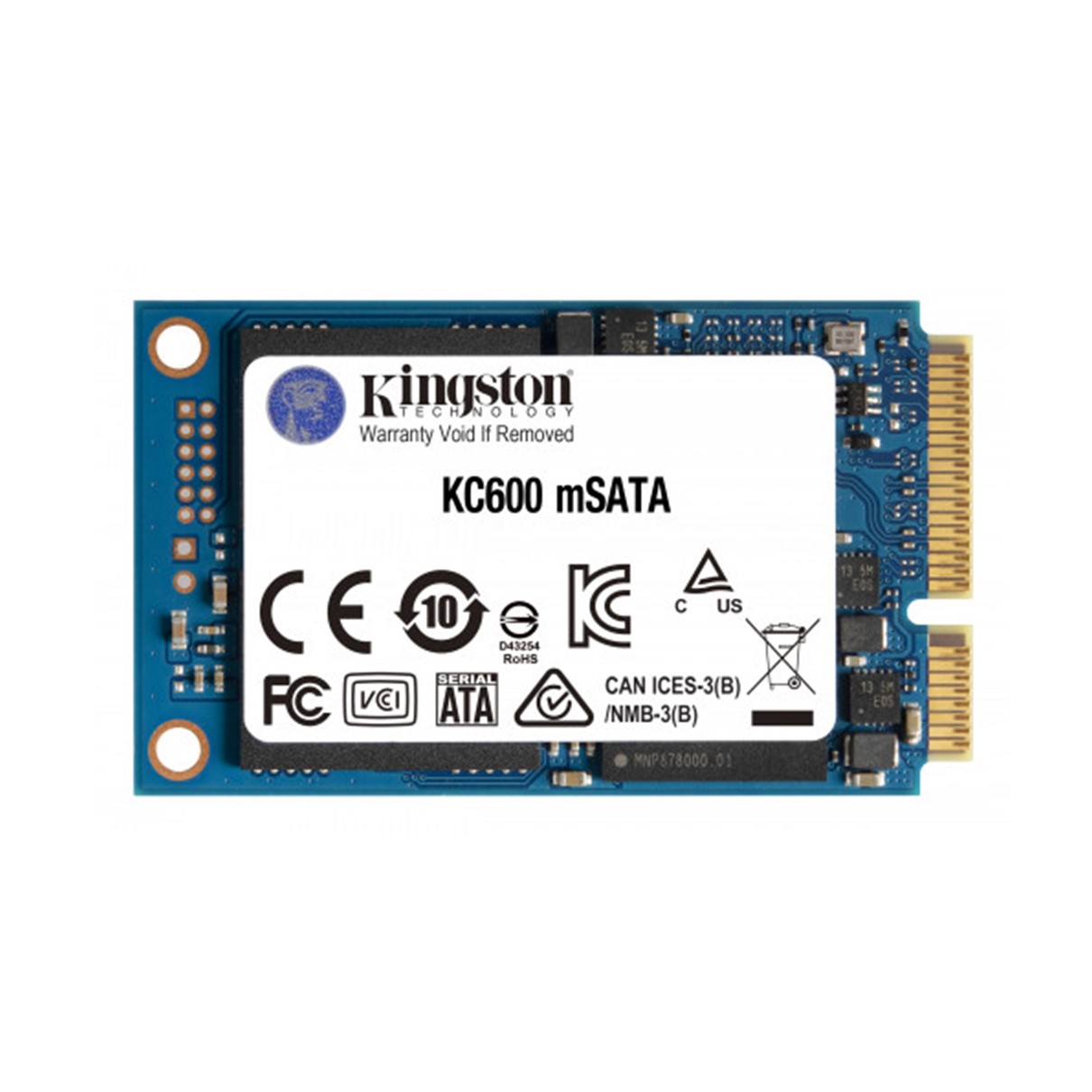 DISCO DURO INTERNO SSD KINGSTON KC600 256GB MSATA SATA 6GB/S