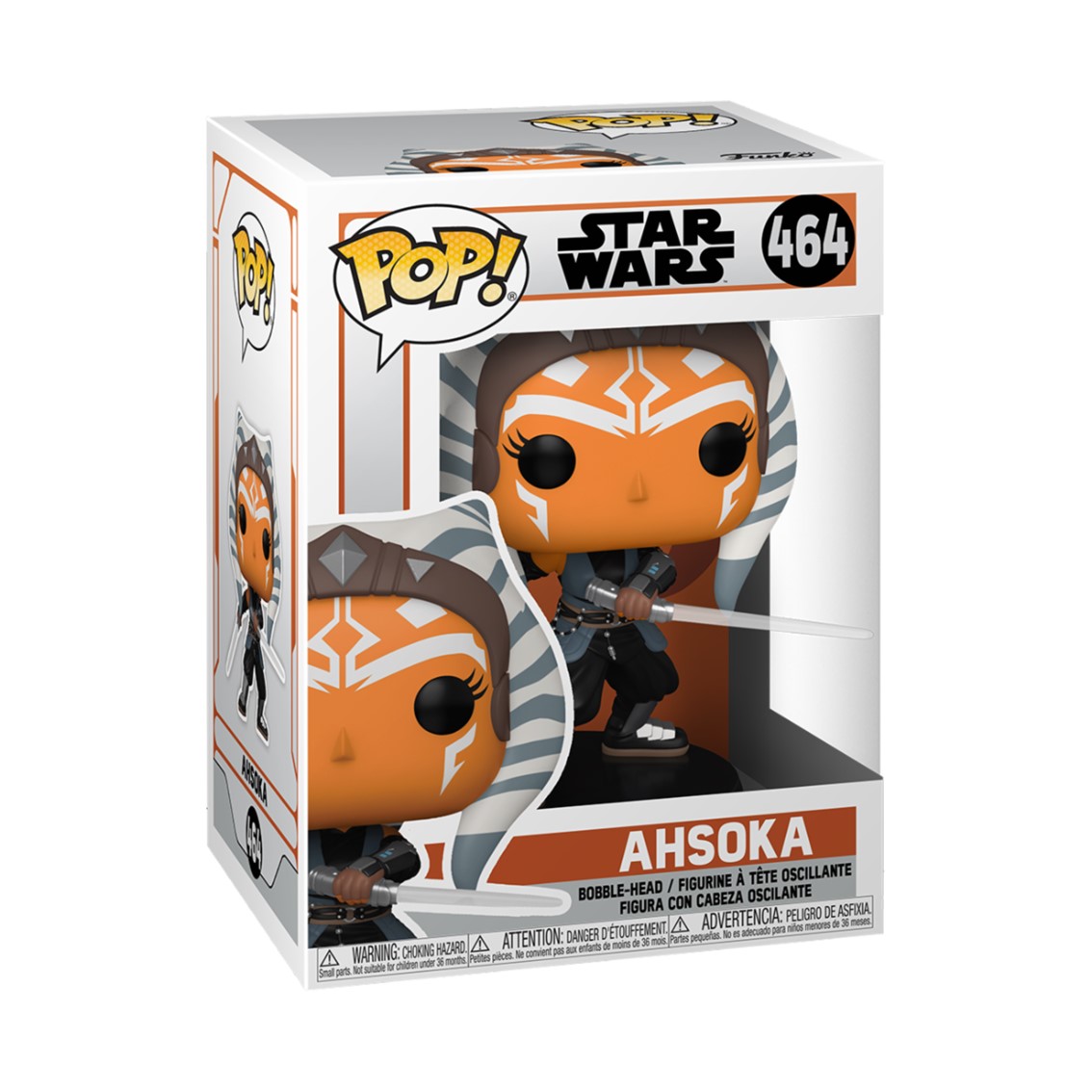 FUNKO POP STAR WARS THE MANDALORIAN AHSOKA CON SABLES 54527