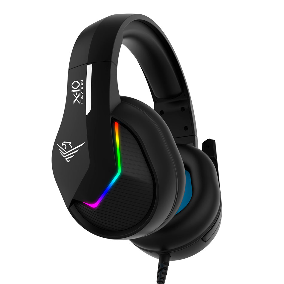 Auriculares Gaming Phoenix X-IO Negros Multiplataforma con cable jack y adaptador