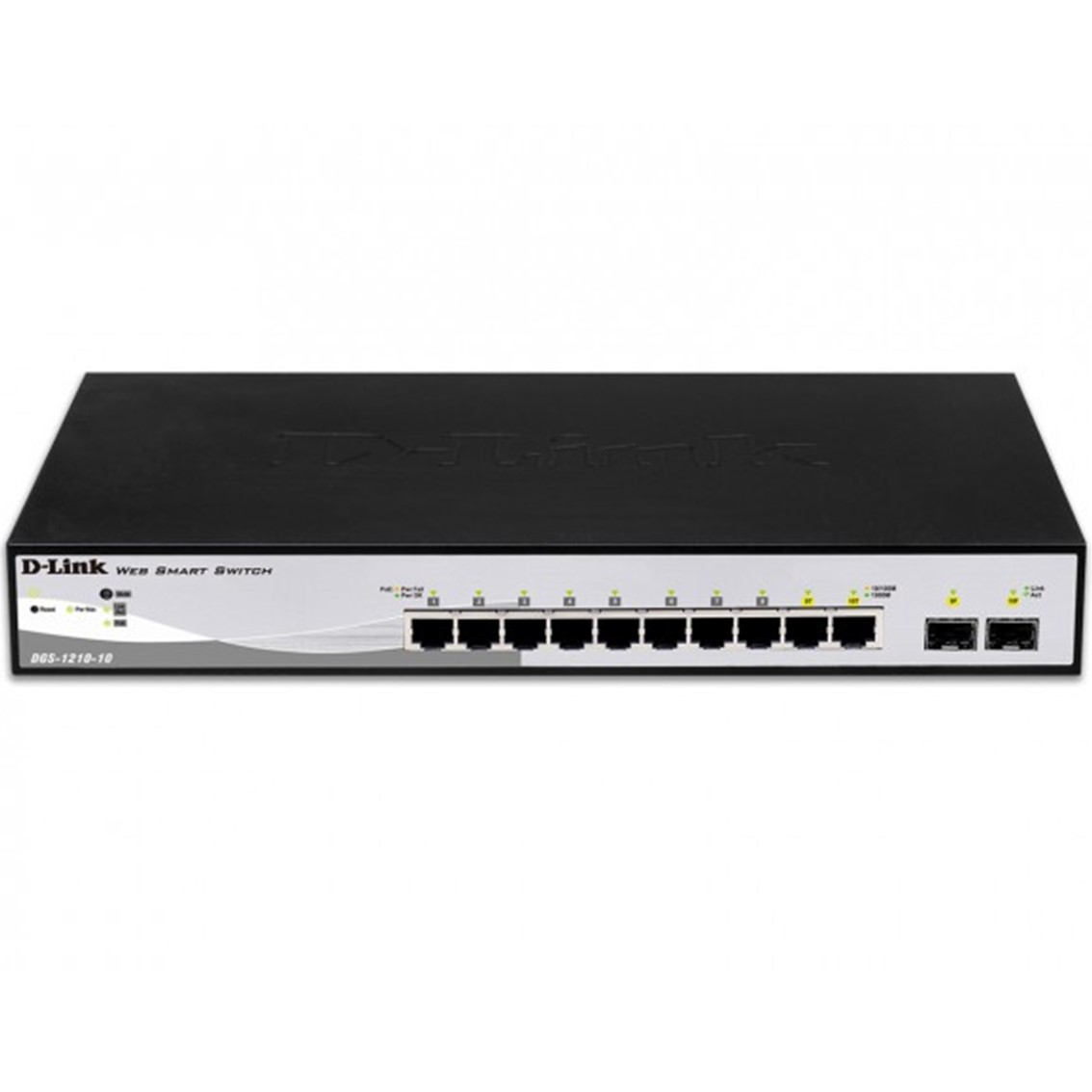 SWITCH D-LINK 10 PUERTOS GESTIONABLE 8 GIGABIT ETHERNET 10/100/100 2 SFP LAYER2 SMARTIII