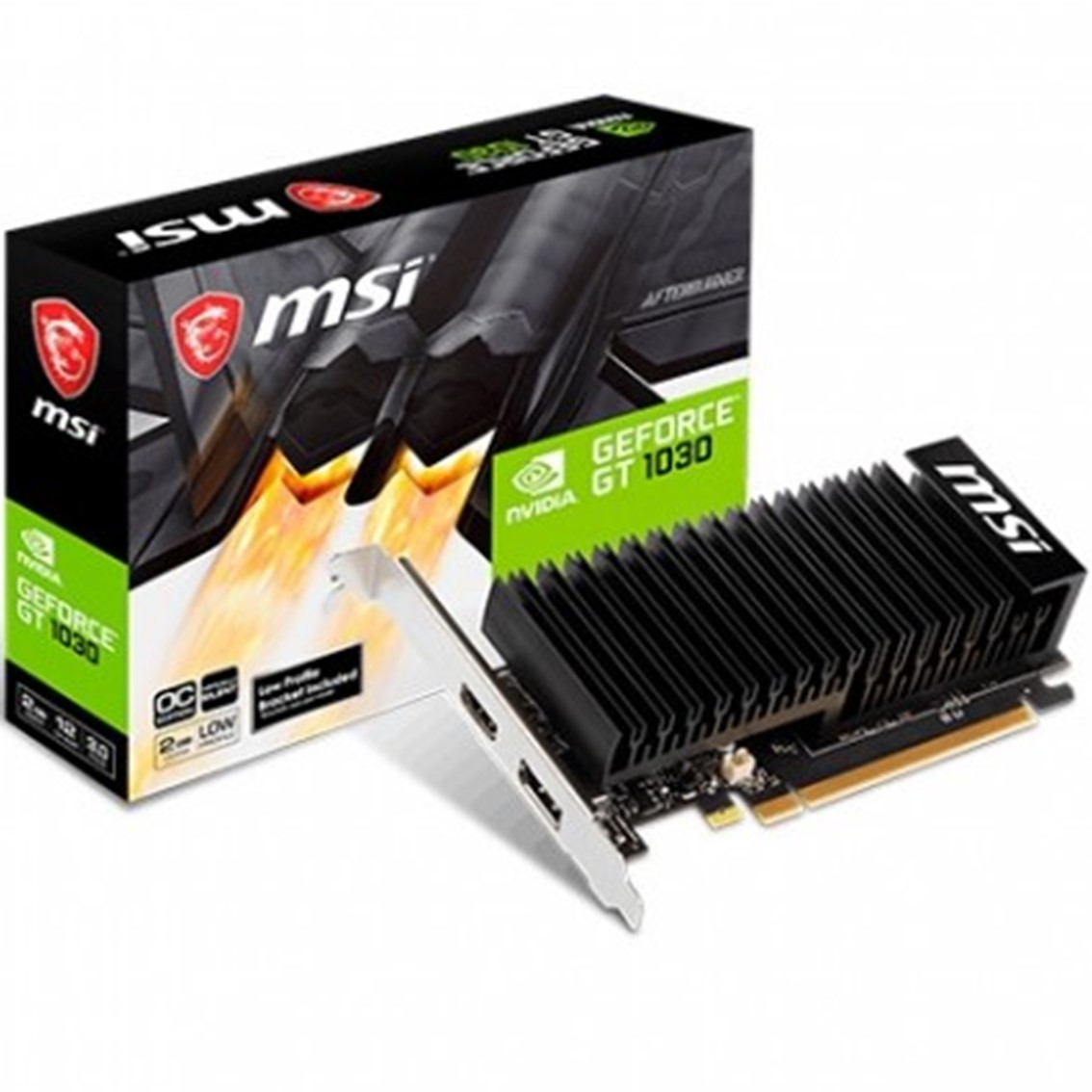 TARJETA GRAFICA VGA MSI GT 1030 2GHD4 LP OC 2GB DDR4 DP / HDMI
