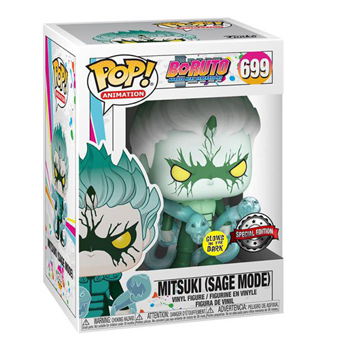 FUNKO POP ANIMACION BORUTO MITSUKI SAGE MODE BRILLO EN LA OSCURIDAD GLOW IN THE DARK EXCLUSIVO DYNOS 46079