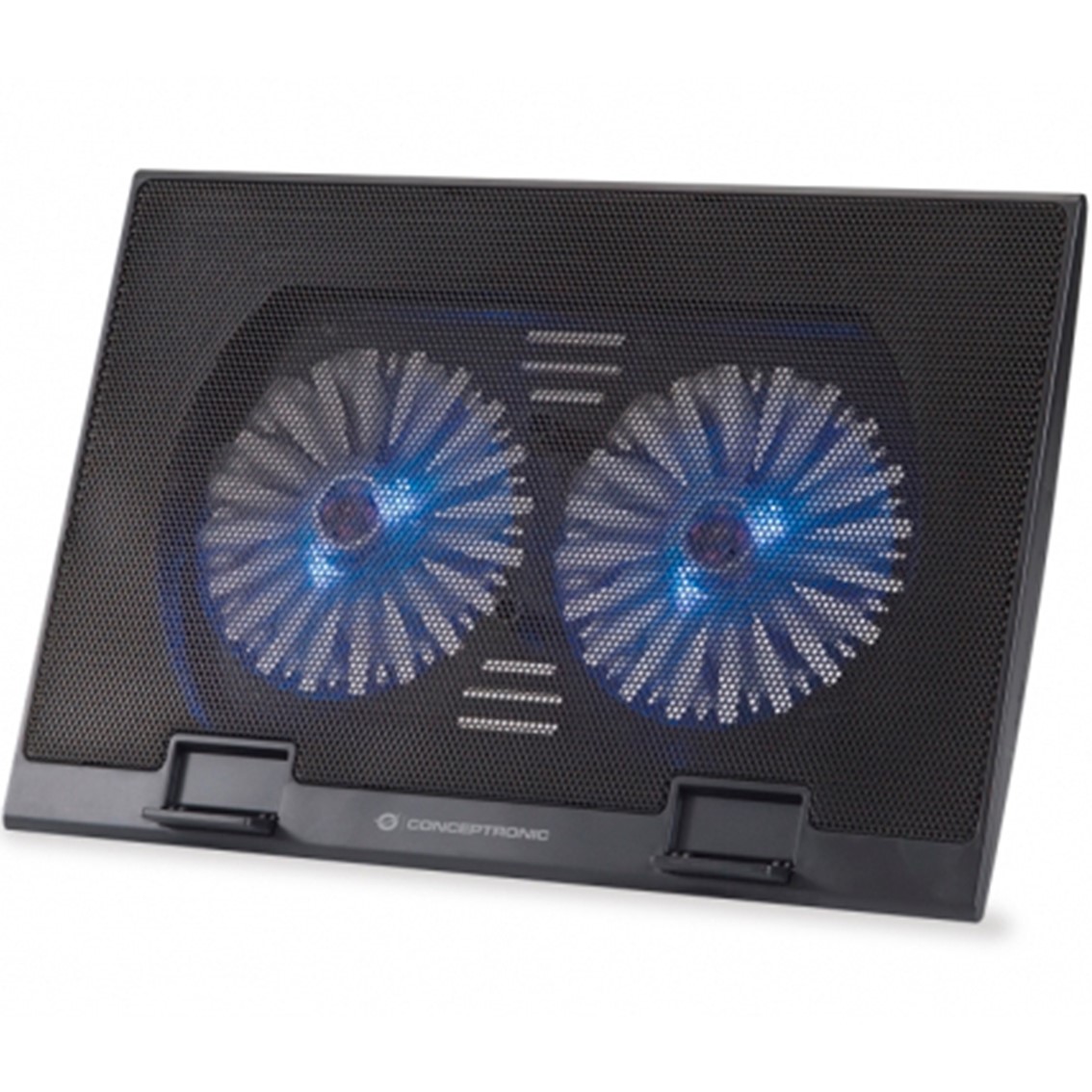 BASE REFRIGERACION CONCEPTRONIC PARA PORTATILES 2 VENTILADORES 125MM HASTA 17"