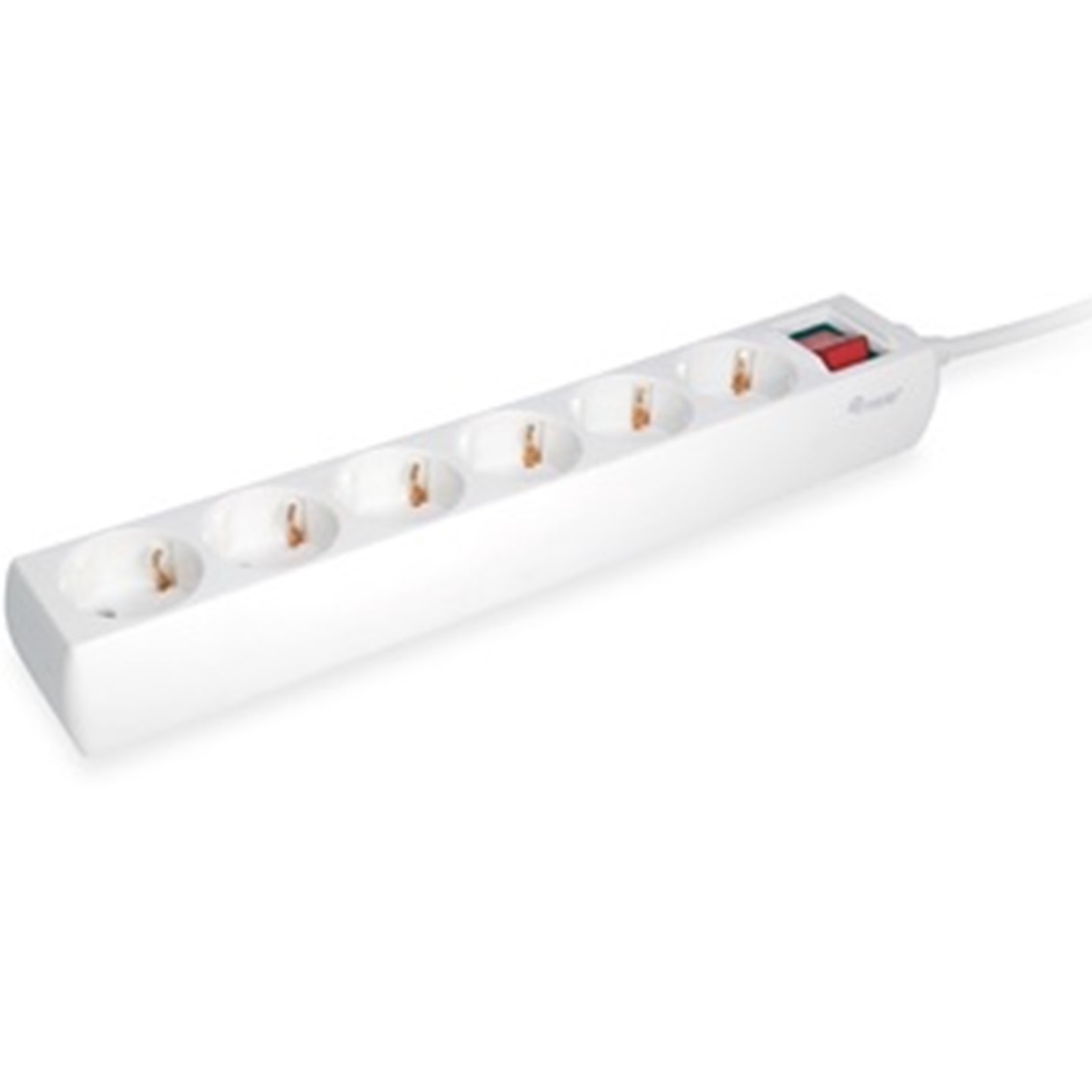 REGLETA EQUIP CON 6 TOMAS CABLE DE RED DE 1.5 METROS Y BOTON DE APAGADO ENCENDIDO