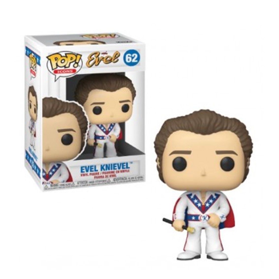 FUNKO POP ICONOS EVEL EVEL KNIEVEL CON OPCION CHASE 49837