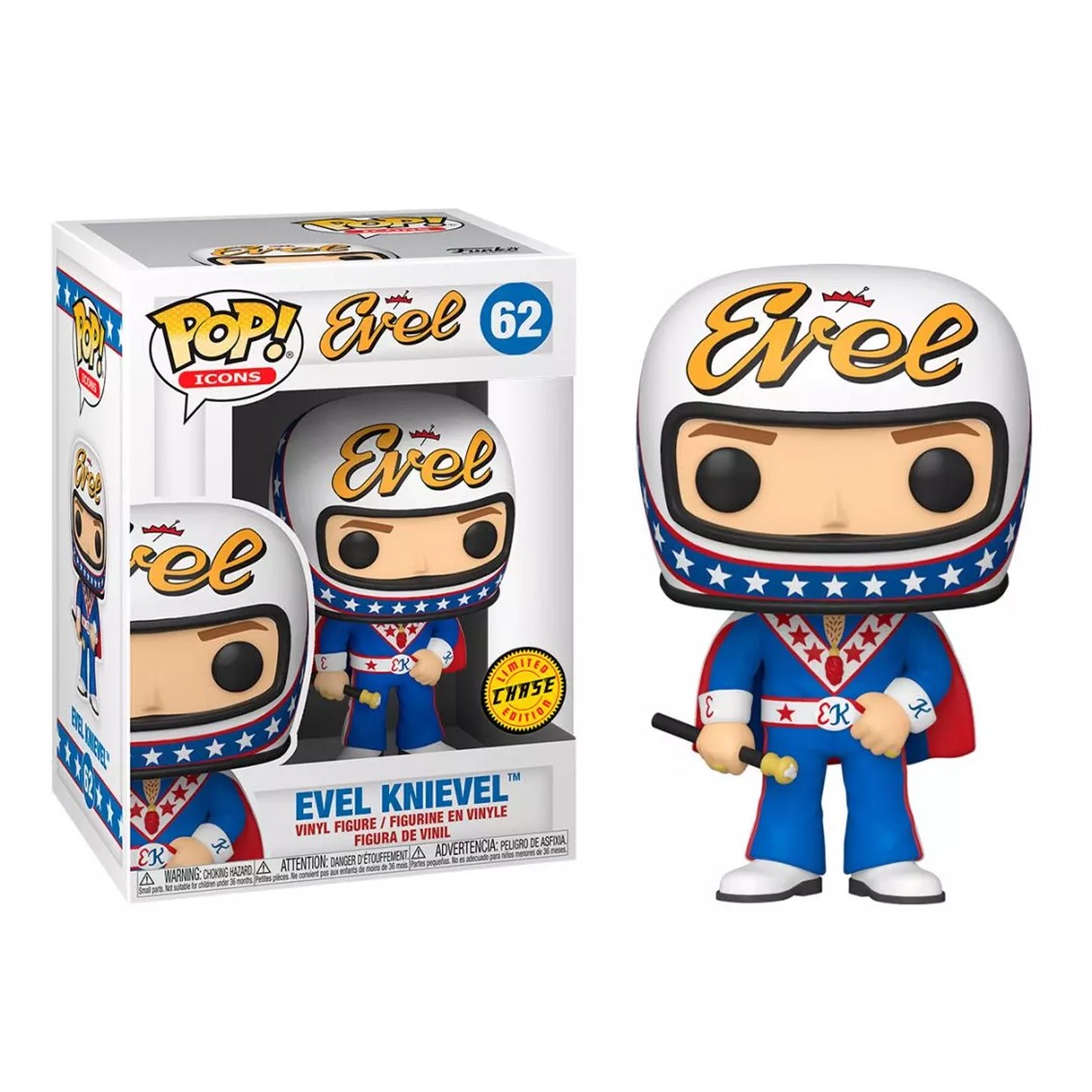 FUNKO POP ICONOS EVEL EVEL KNIEVEL CON OPCION CHASE 49837
