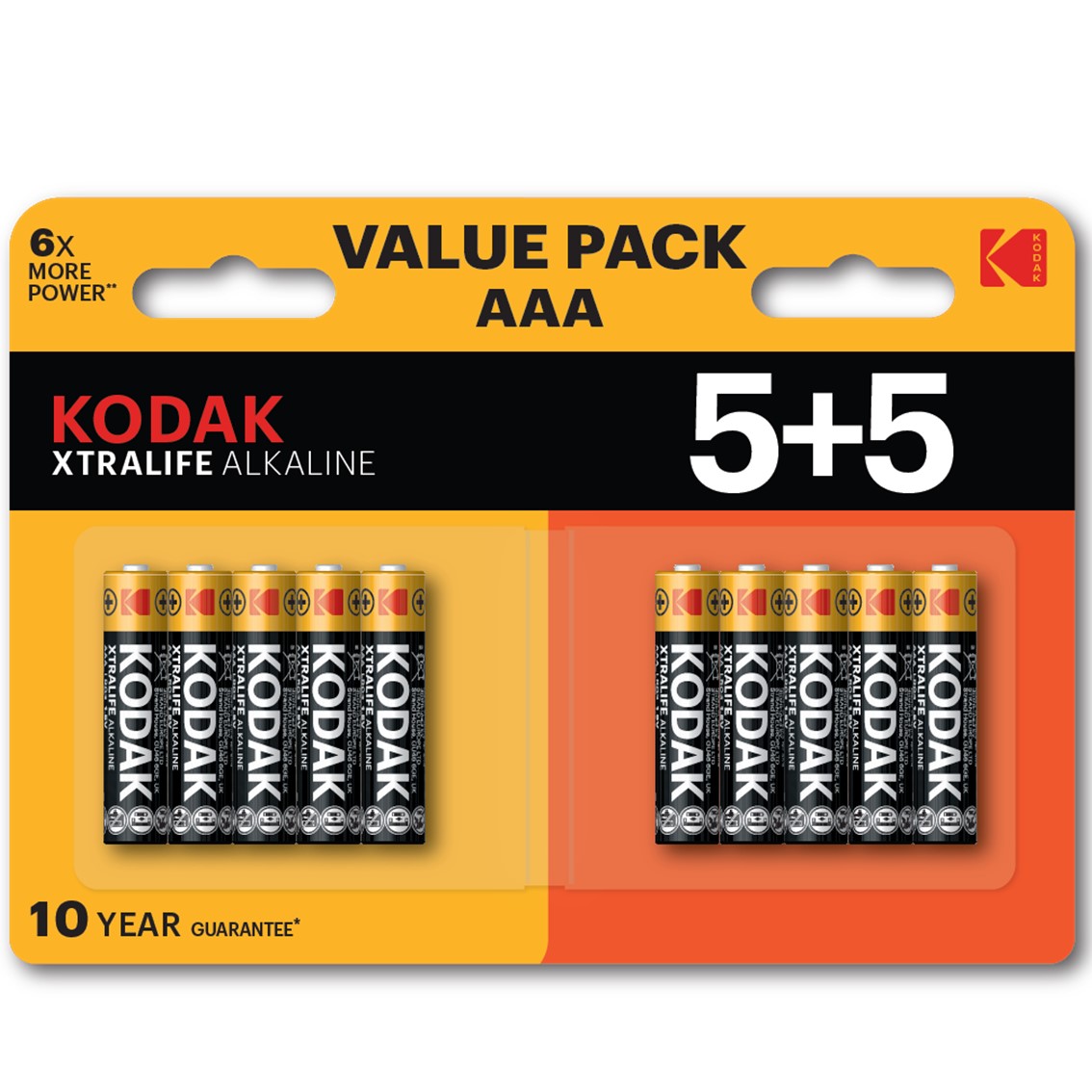 BLISTER PILAS KODAK ALCALINA XTRALIFE AAA LR3/ BLISTER 5+5
