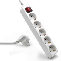 REGLETA EWENT 5 TOMAS SHUCKO 16A INTERRUPTOR