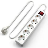REGLETA EWENT 5 TOMAS SHUCKO 16A INTERRUPTOR