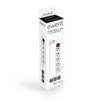 REGLETA EWENT 5 TOMAS SHUCKO 16A INTERRUPTOR