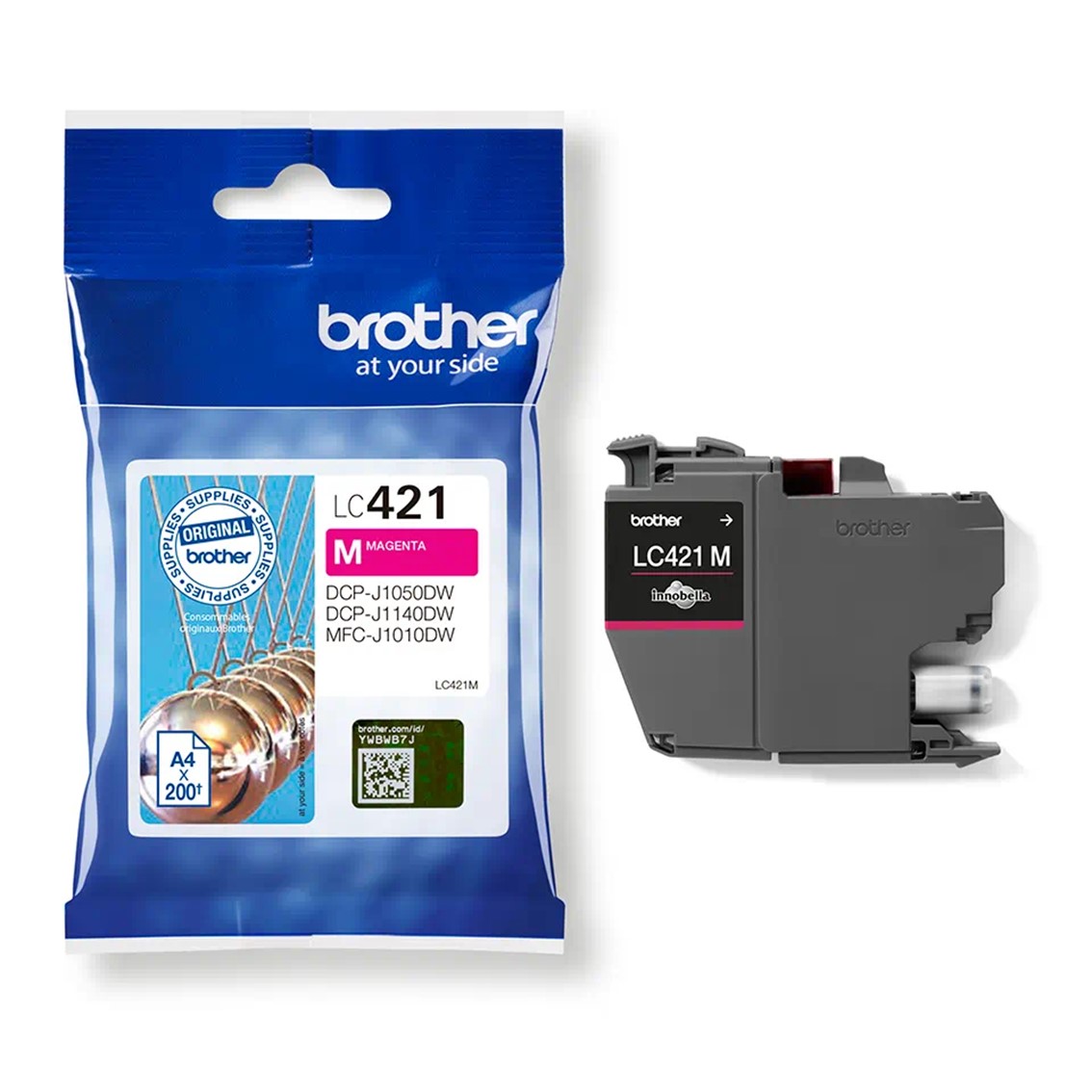 CARTUCHO TINTA BROTHER LC421M MAGENTA 200 PAGINAS