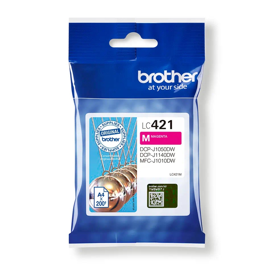 CARTUCHO TINTA BROTHER LC421M MAGENTA 200 PAGINAS