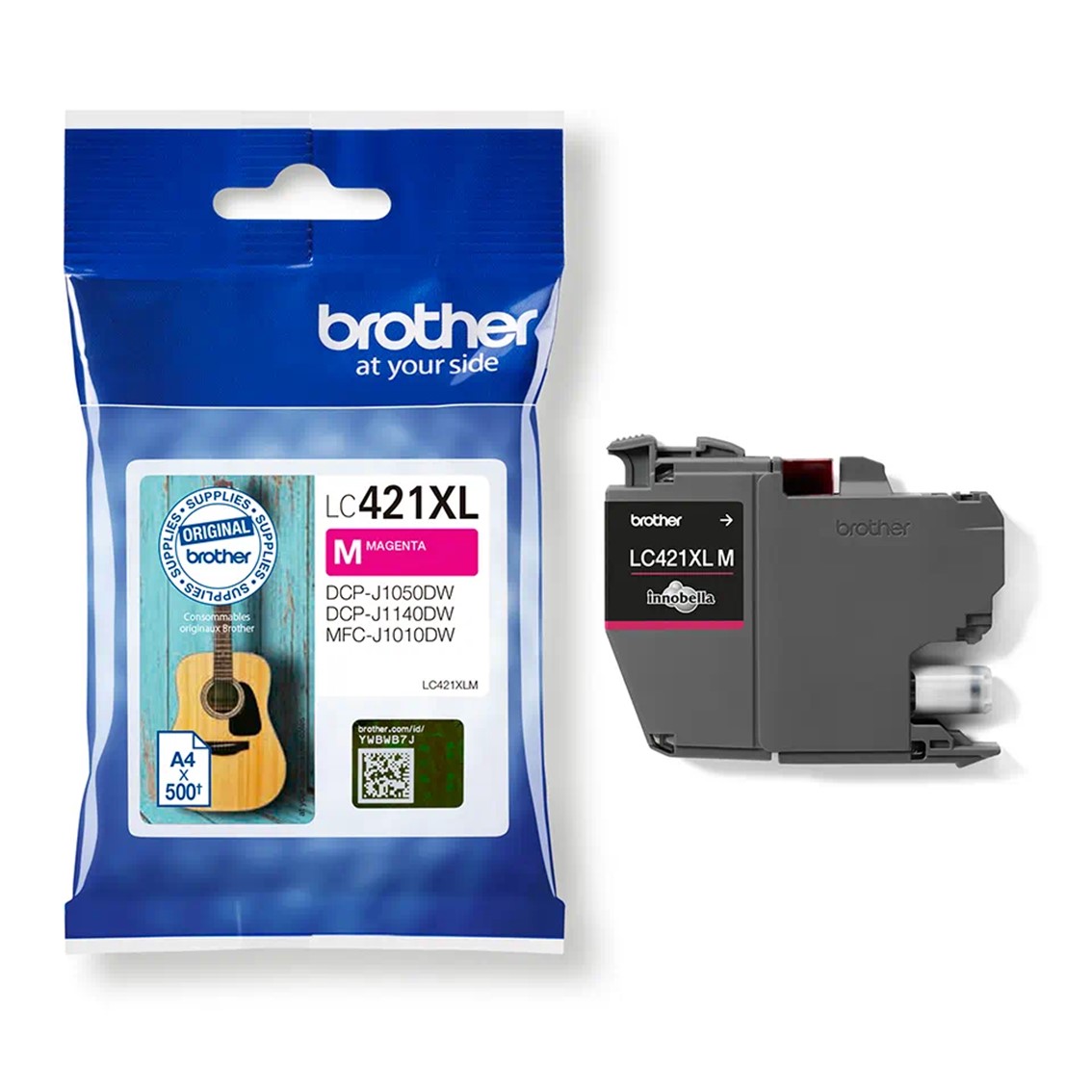 CARTUCHO TINTA BROTHER LC421XLM MAGENTA 500 PAGINAS