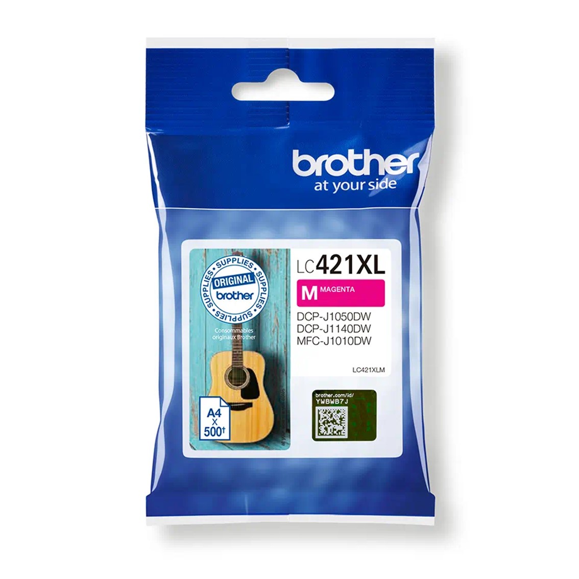 CARTUCHO TINTA BROTHER LC421XLM MAGENTA 500 PAGINAS