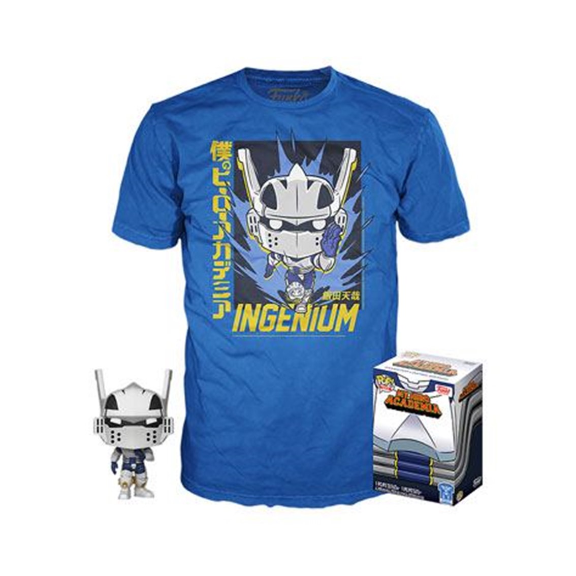 POP & TEE MY HERO ACADEMIA TENYA IIDA INGENIUM (FULL MECH SUIT) FUNKO + CAMISETA TALLA XL