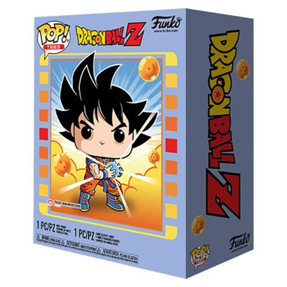 POP & TEE DRAGON BALL Z GOKU KAMEHAMEHA FUNKO + CAMISETA TALLA L UT-56667L
