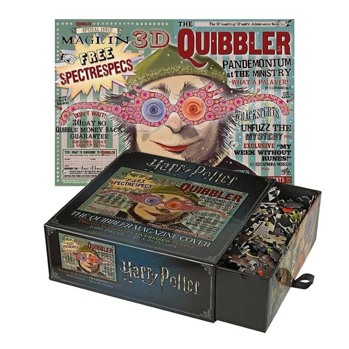 PUZZLE THE NOBLE COLLECTION HARRY POTTER THE QUIBBLER MAGAZINE 1000 PIEZAS
