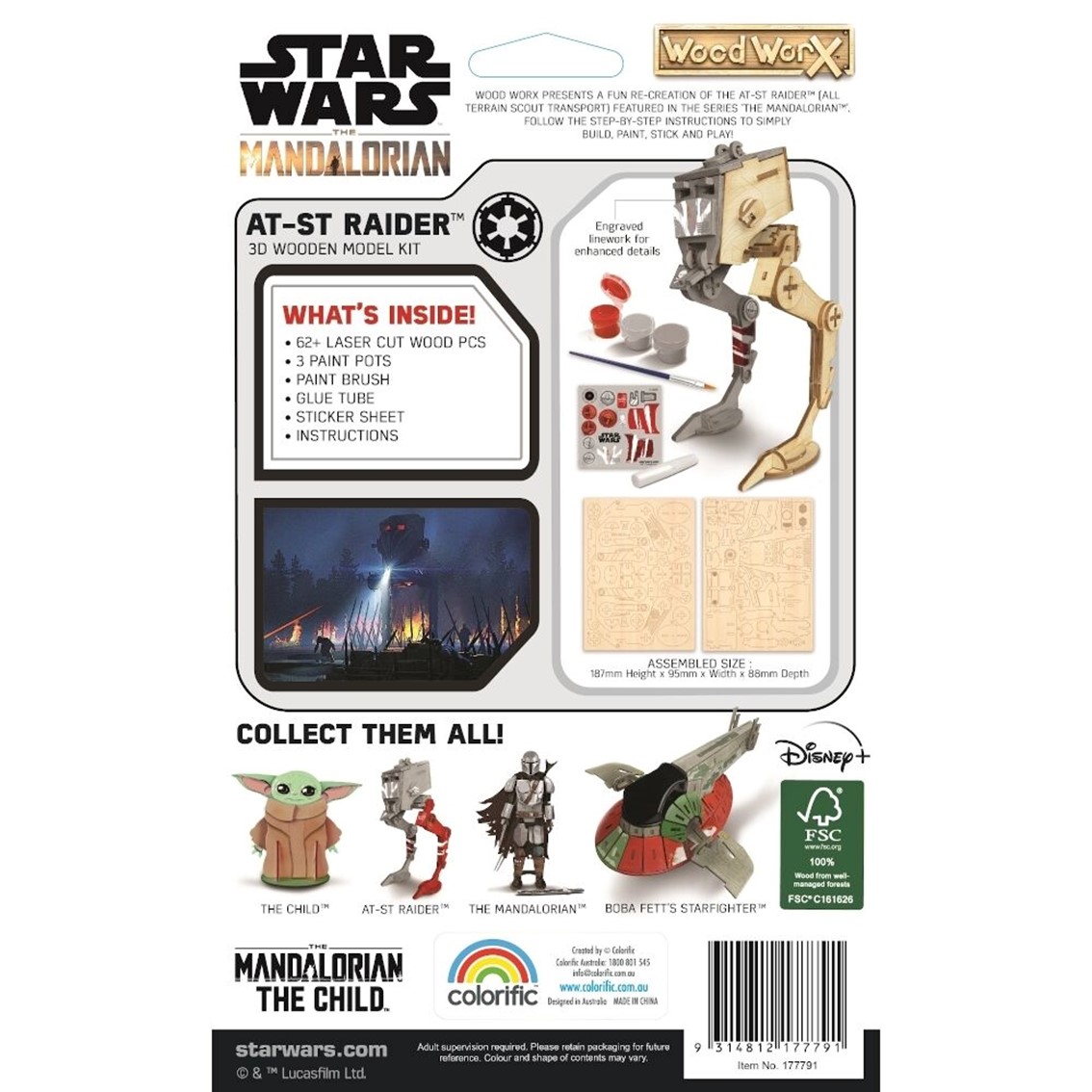 REPLICA MADERA PARA PINTAR WOODWORK STAR WARS AT-ST WALKER IMPERIAL