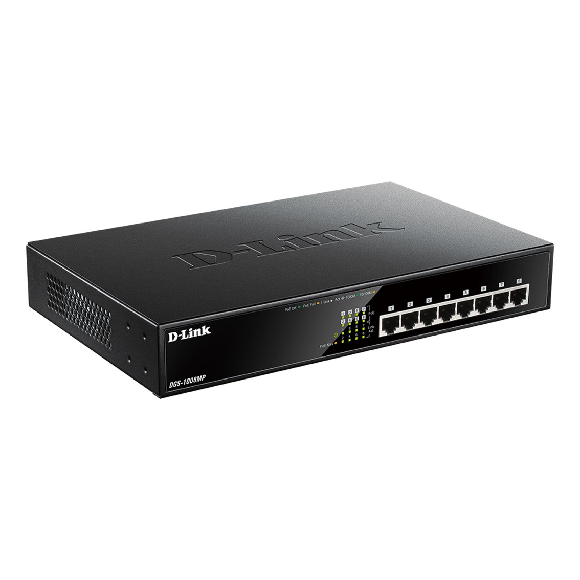 SWITCH D-LINK 8 PUERTOS GIGABIT MAX POE