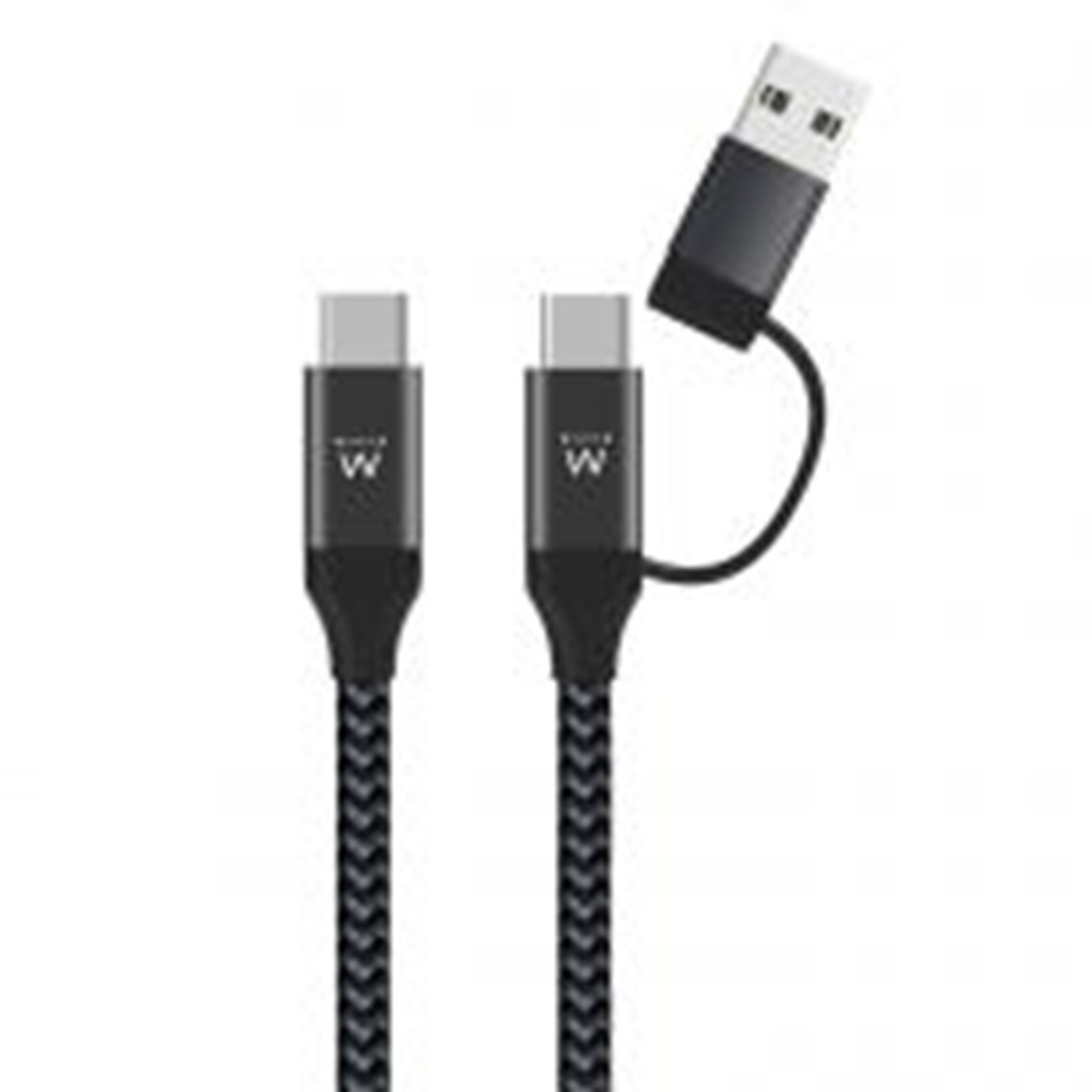 CABLE USB EWENT USB TIPO C A USB TIPO C / TIPO A MACHO-MACHO 1M